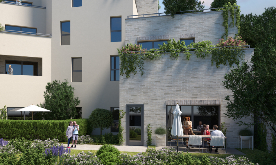 façade côté jardin